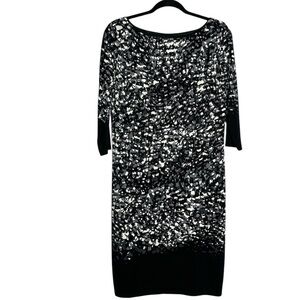 Evan-Picone Jersey Knit Knee Length Boat Neck Dress, size 8